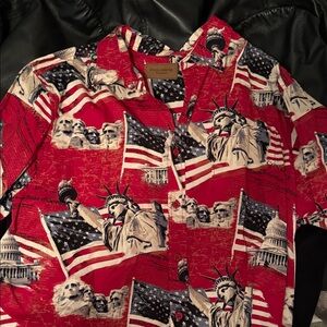Chaps Patriotic Red Men's Casual Shirt